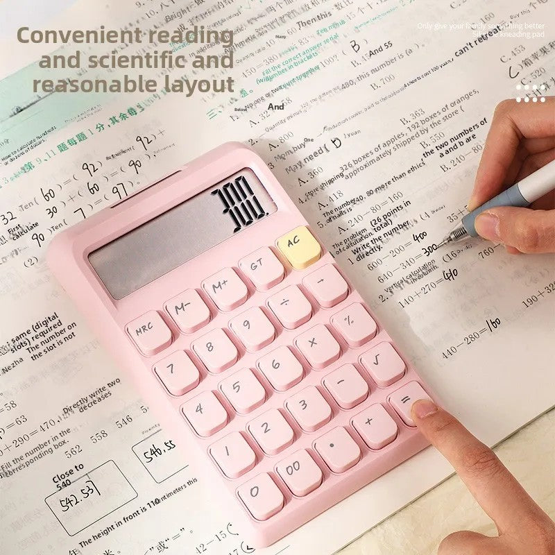 2025 New Solar Calculator with High Aesthetic Value Cream Colored