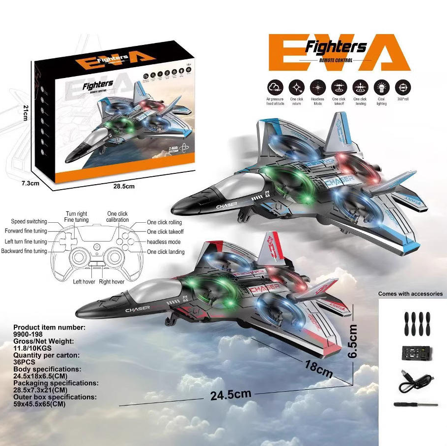 2.4GHz RC EVA Fighter Jet Model